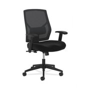 Hon Basyx Basyx by HON BSXVL581ES10T HON Swivel Mid-Back Task Chair with Adjustable Arms & Lumbar; Black HVL581.ES10.T